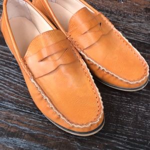 Savanna orange loafers. Brand new